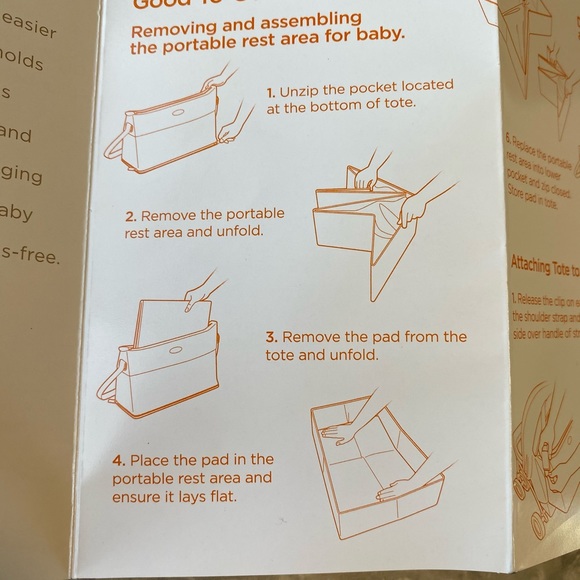 SootheTIME Diaper Bag with portable cot - never used - Changing Bag, baby Travel - Picture 15 of 16